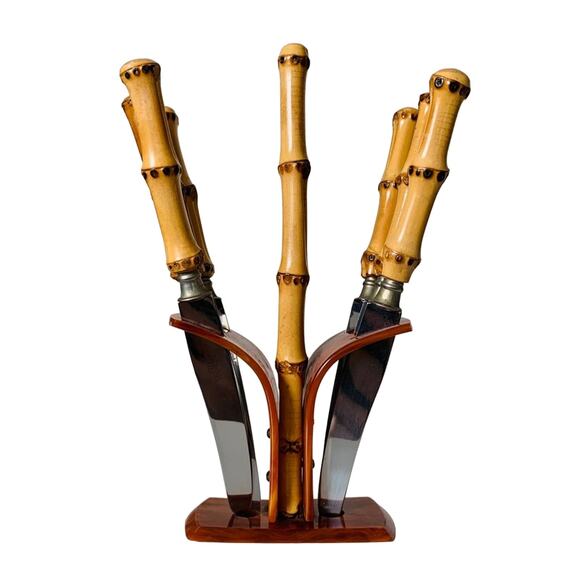 Vintage Bakelite Rostfrei Solingen Knife Set - Picture 2 of 13